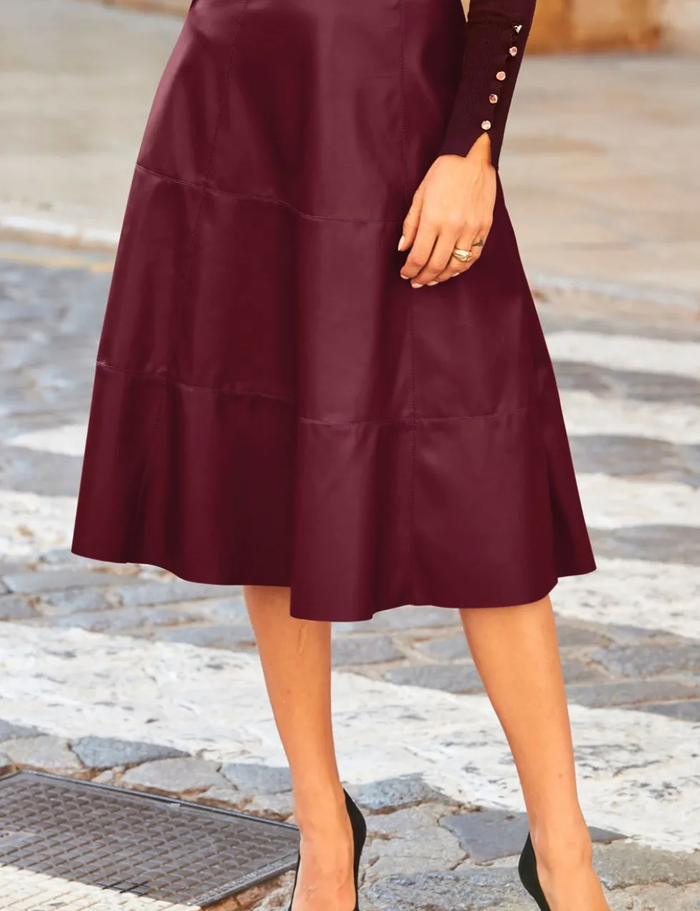 Midi A-Line Skirt