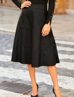 Midi A-Line Skirt