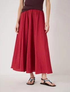 Midi A-Line Skirt