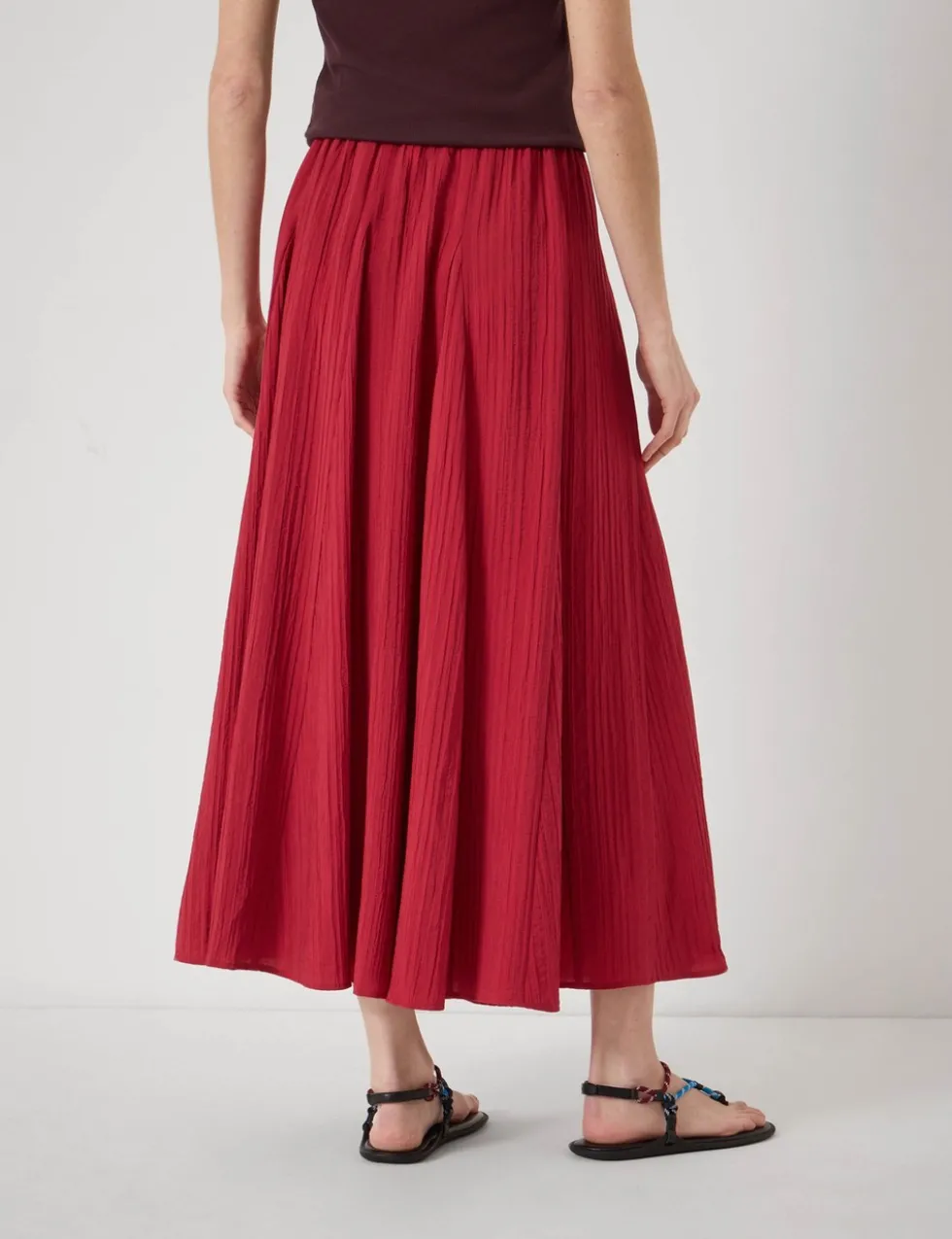 Midi A-Line Skirt