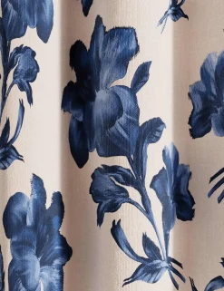 Midnight Garden Lined Curtains