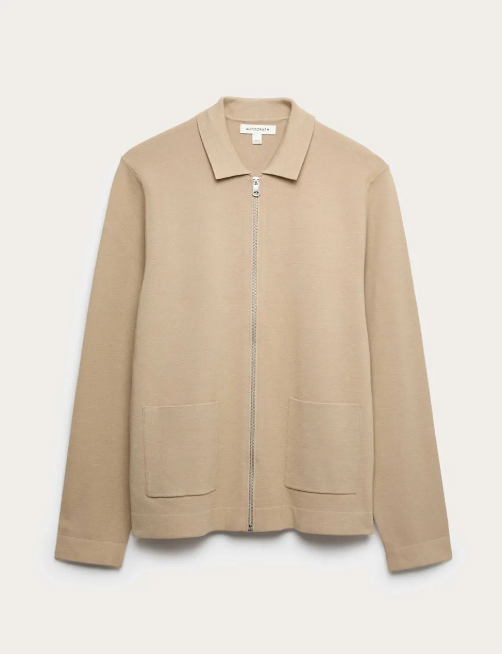 Milano-knit Zip up Knitted Jacket