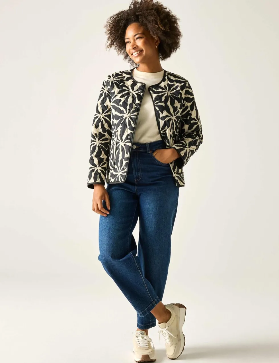 Mira Floral Oversized Puffer Jacket