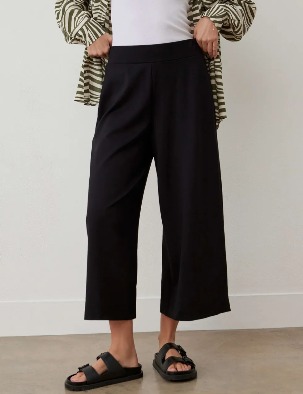 Miribel Ponte Jersey Wide Leg Trouser