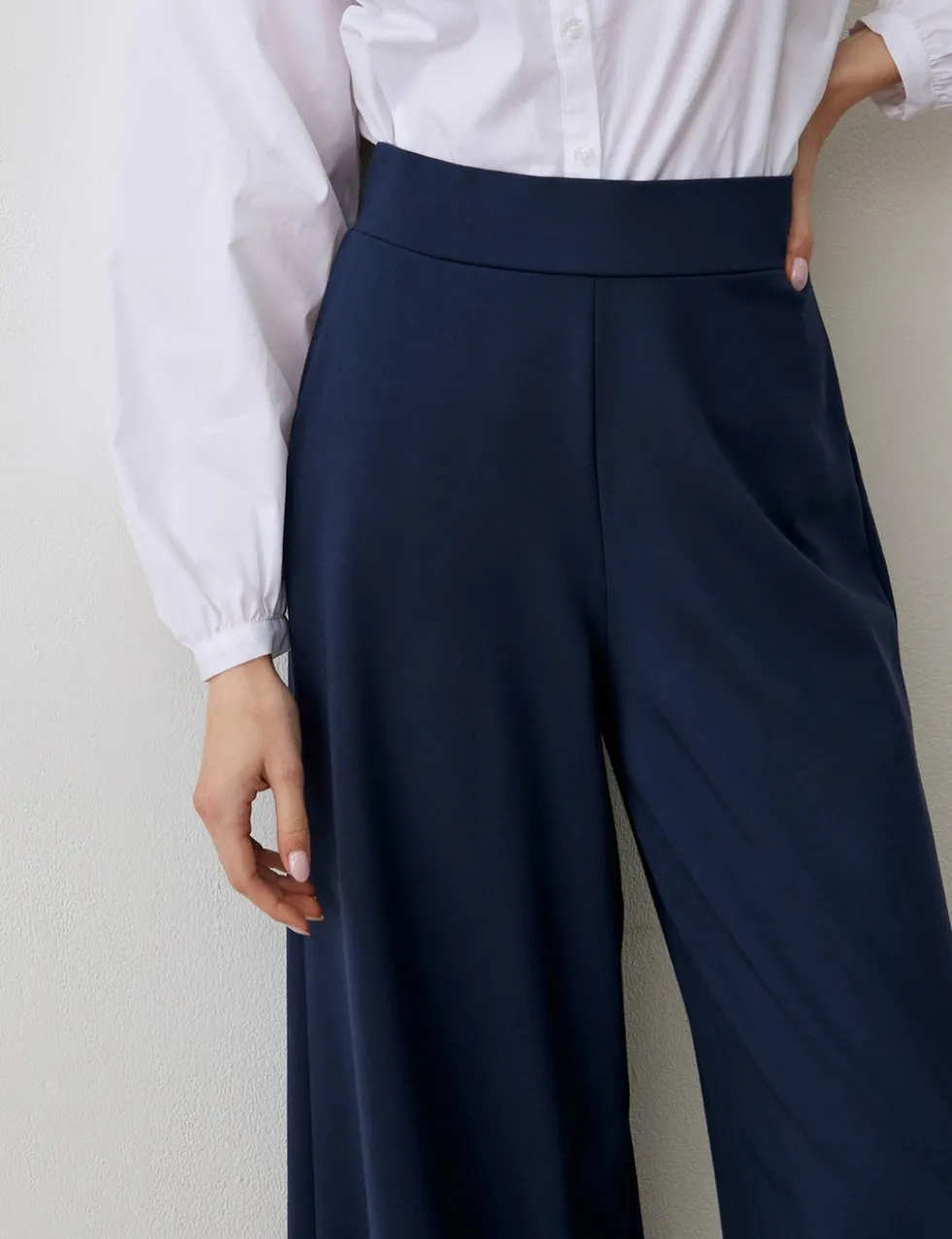 Miribel Ponte Jersey Wide Leg Trouser