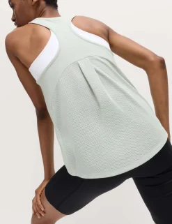 Modal Blend Pleat Back Relaxed Vest Top