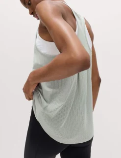 Modal Blend Pleat Back Relaxed Vest Top