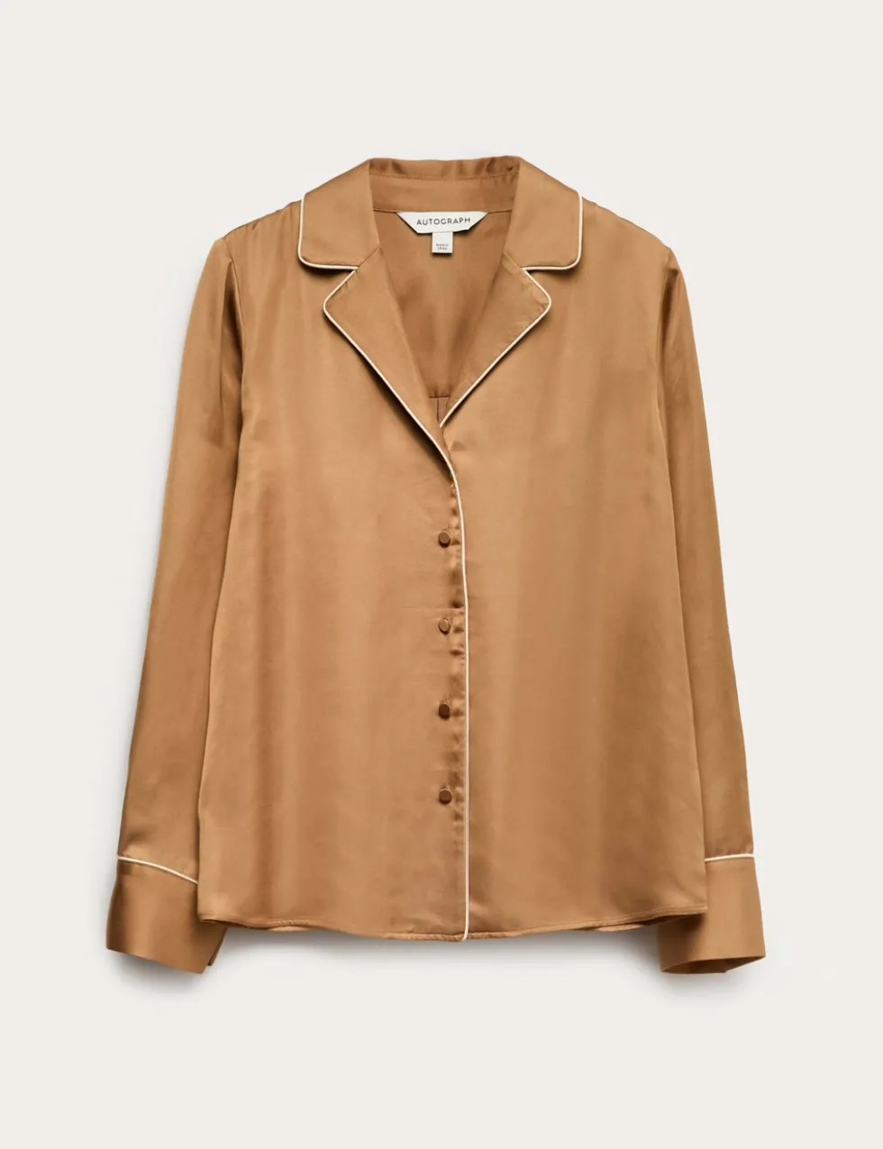 Modal Blend Revere Collared Shirt