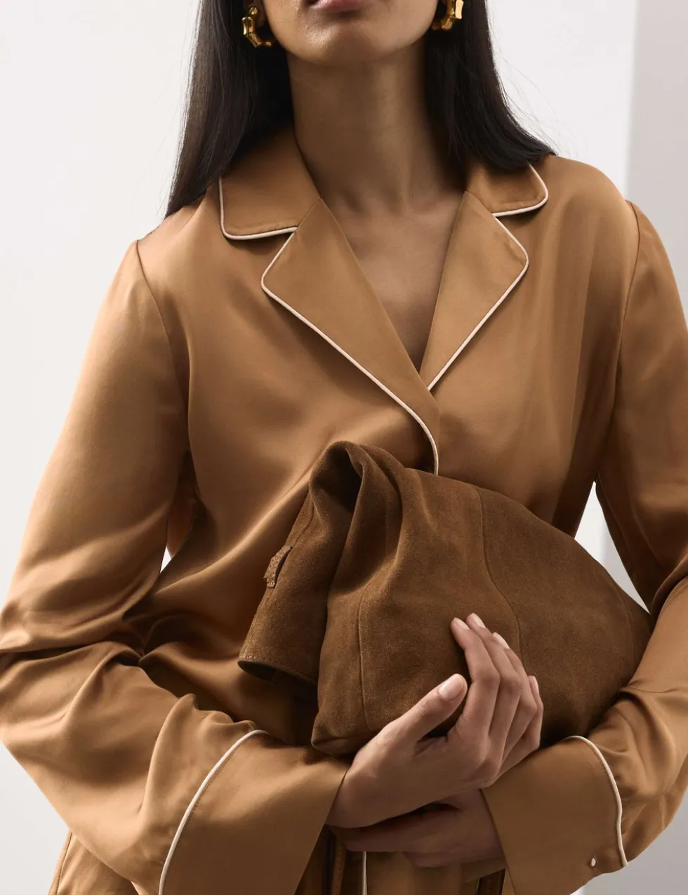 Modal Blend Revere Collared Shirt