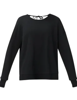 Modal Blend Tie Back Relaxed Sweatshirt