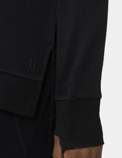 Modal Blend Tie Back Relaxed Sweatshirt