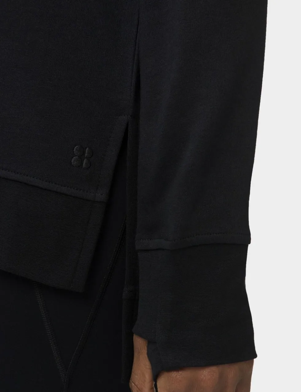 Modal Blend Tie Back Relaxed Sweatshirt