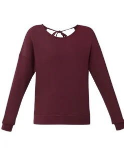 Modal Blend Tie Back Relaxed Sweatshirt