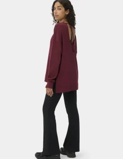 Modal Blend Tie Back Relaxed Sweatshirt