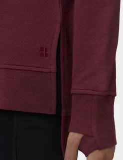 Modal Blend Tie Back Relaxed Sweatshirt