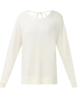 Modal Blend Tie Back Relaxed Sweatshirt