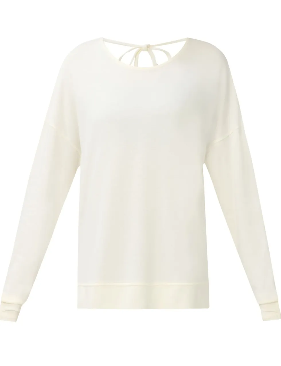 Modal Blend Tie Back Relaxed Sweatshirt