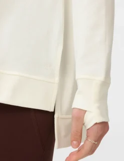 Modal Blend Tie Back Relaxed Sweatshirt