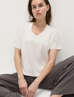Modal Blend V-Neck Lightweight T-Shirt