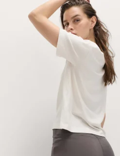 Modal Blend V-Neck Lightweight T-Shirt