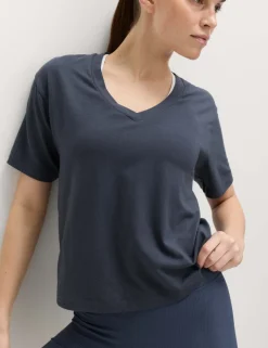 Modal Blend V-Neck Lightweight T-Shirt