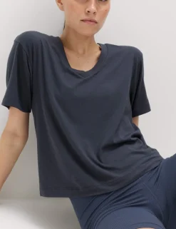 Modal Blend V-Neck Lightweight T-Shirt