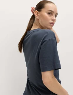 Modal Blend V-Neck Lightweight T-Shirt