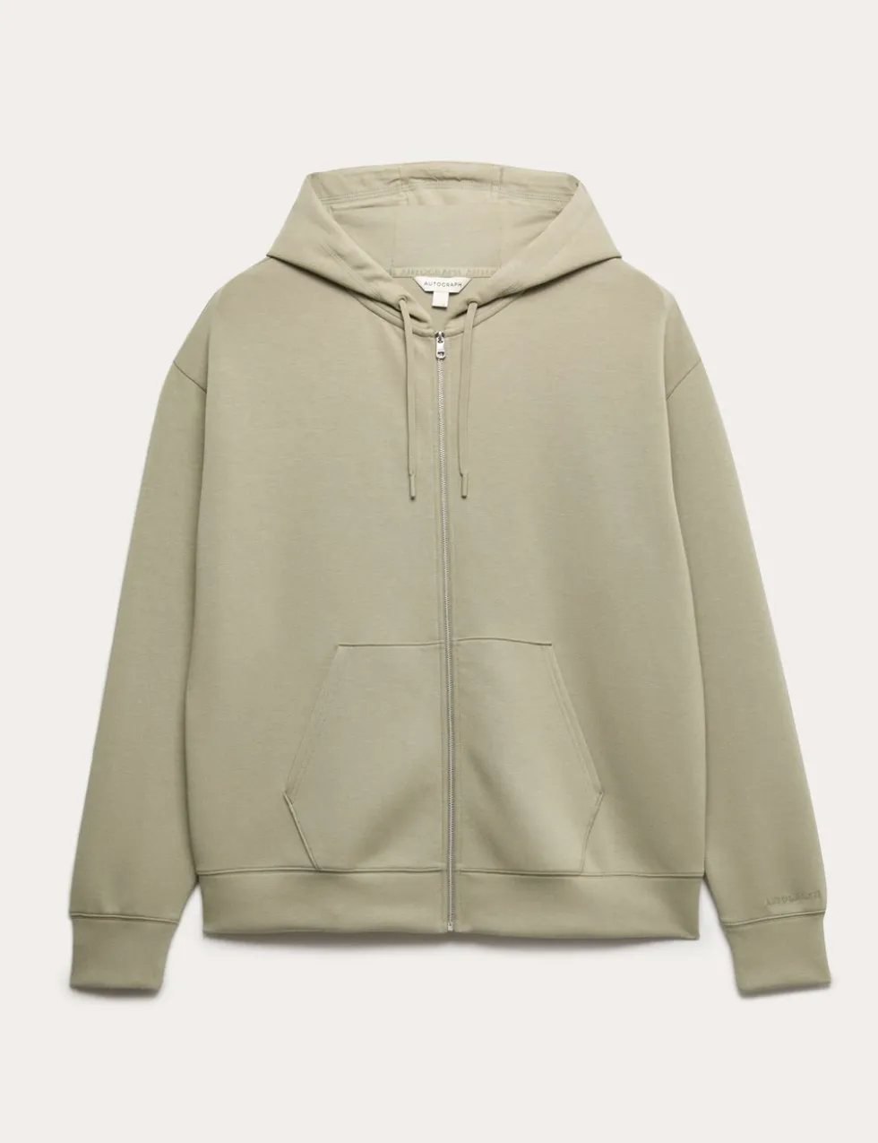 Modal Blend Zip Through Hoodie