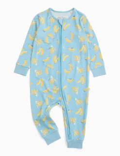 Modal Rich Banana Zip Sleepsuit (0-3 Yrs)