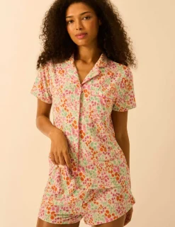 Modal Rich Floral Shortie Set