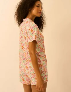 Modal Rich Floral Shortie Set