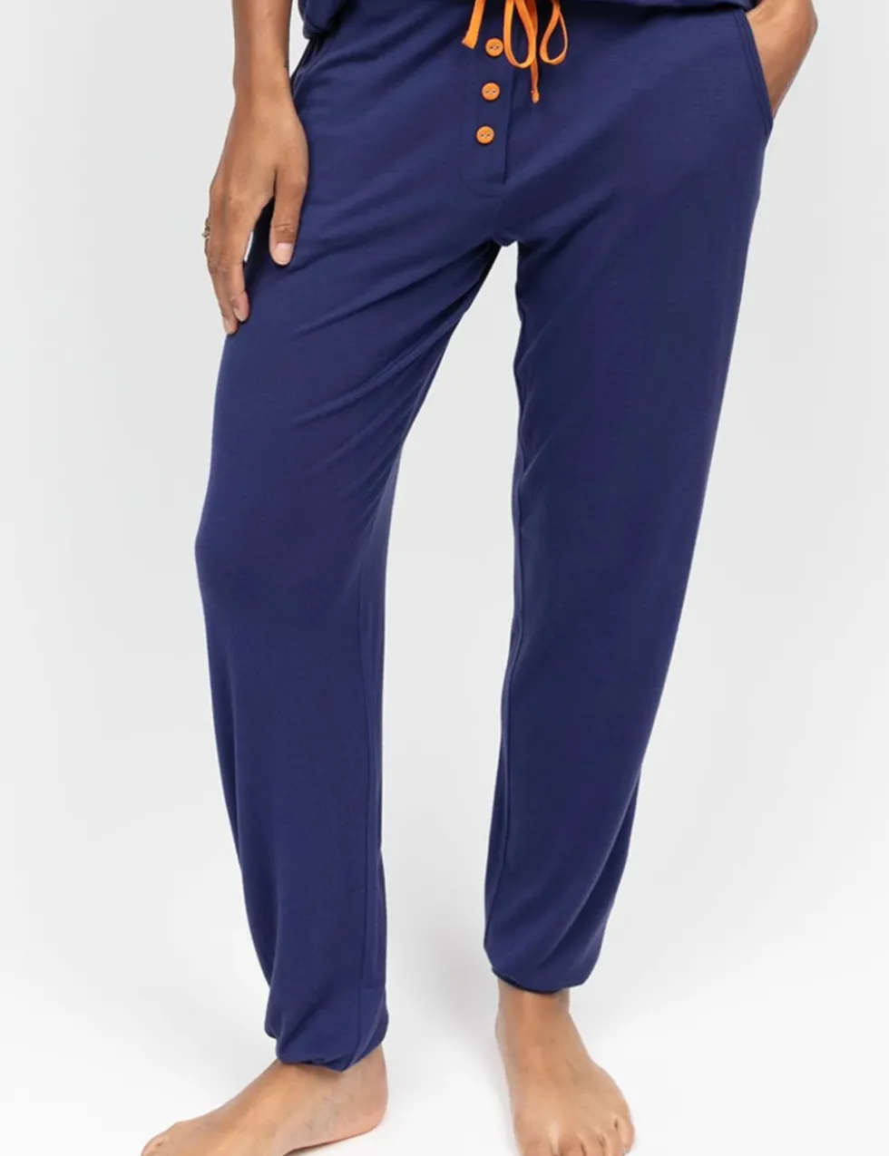 Modal Rich Jersey Cuffed Pyjama Bottoms