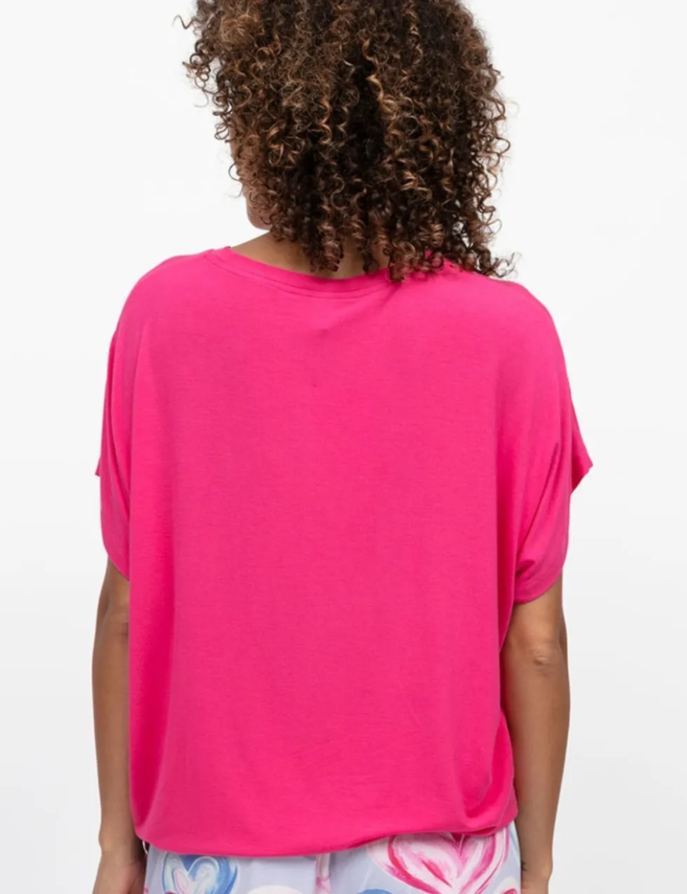 Modal Rich Jersey Cuffed Hem Pyjama Top