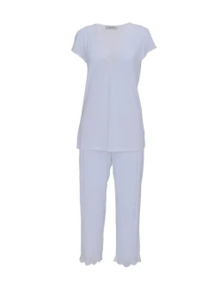 Modal Rich Jersey Lace Detail Pyjama Set