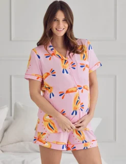 Modal Rich Maternity Toucan Shortie Set