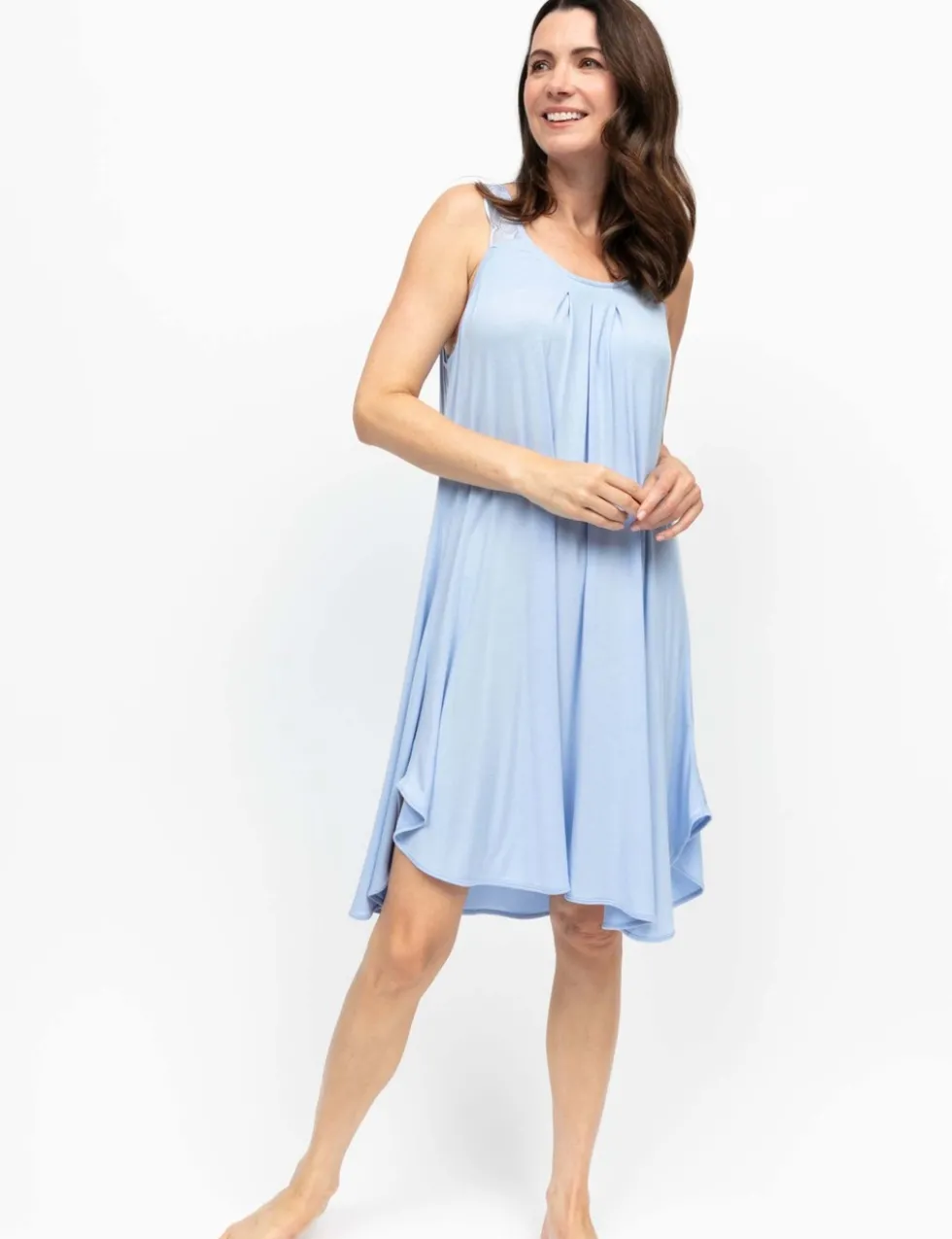 Modal Rich Pleated Swing Nightdress