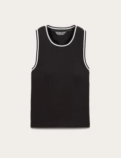 Modal Rich Rib Fitted Bra Vest Top