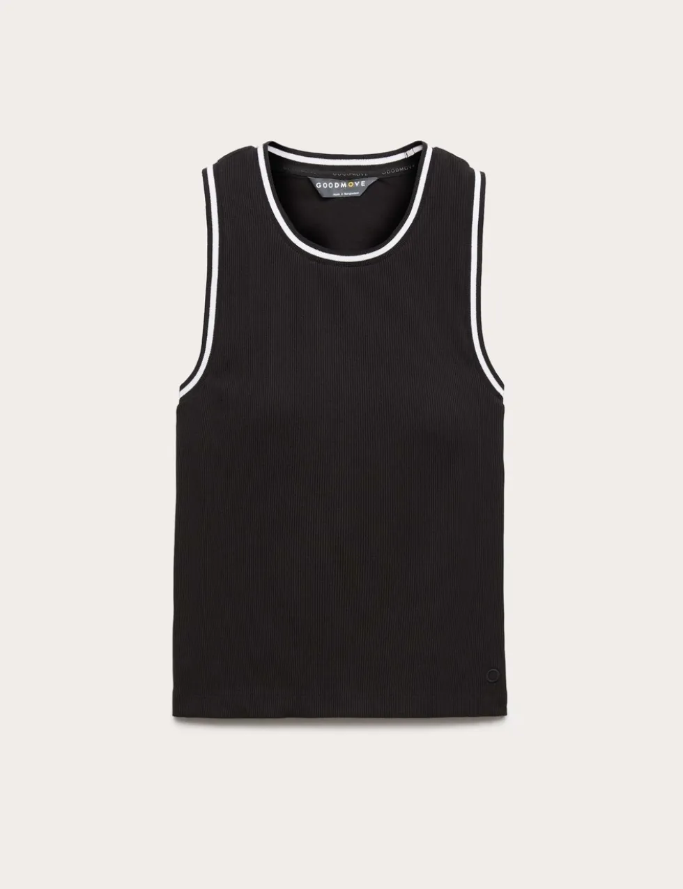 Modal Rich Rib Fitted Bra Vest Top