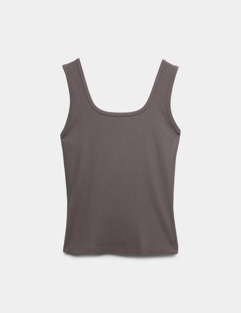 Modal Rich Rib Square Neck Fitted Vest