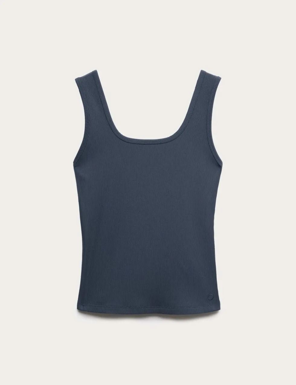 Modal Rich Rib Square Neck Fitted Vest