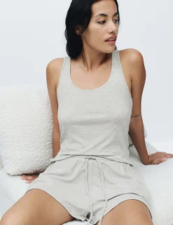 Modal Rich Ribbed Cami Pyjama Top
