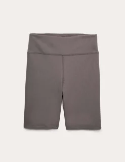 Modal Rich Ribbed High Waisted Shorts