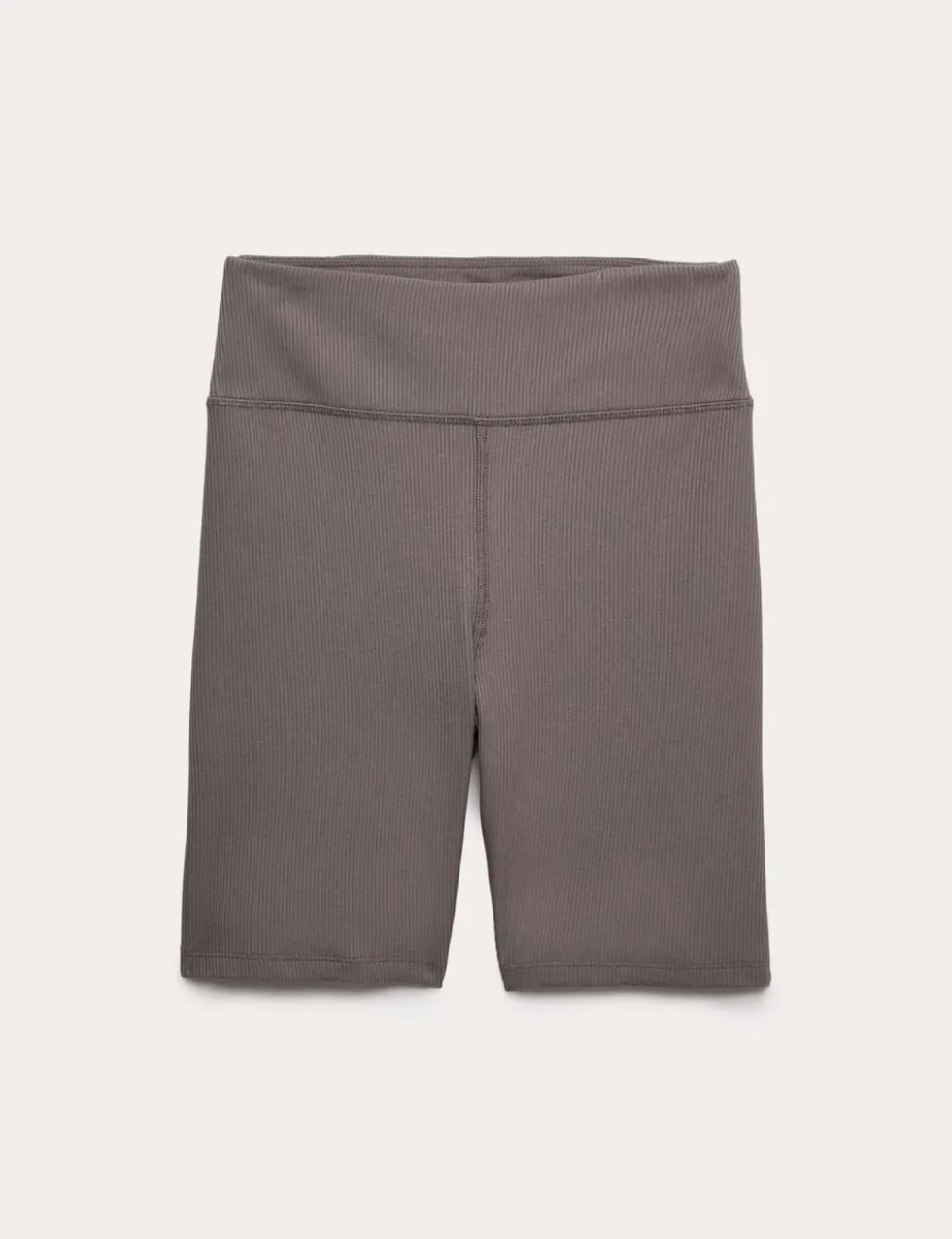 Modal Rich Ribbed High Waisted Shorts