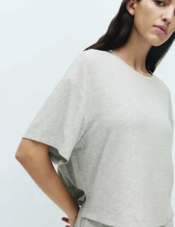 Modal Rich Ribbed Pyjama Top