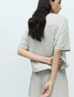 Modal Rich Ribbed Pyjama Top