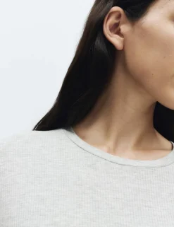Modal Rich Ribbed Pyjama Top