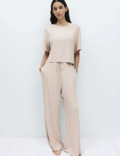 Modal Rich Ribbed Pyjama Bottoms