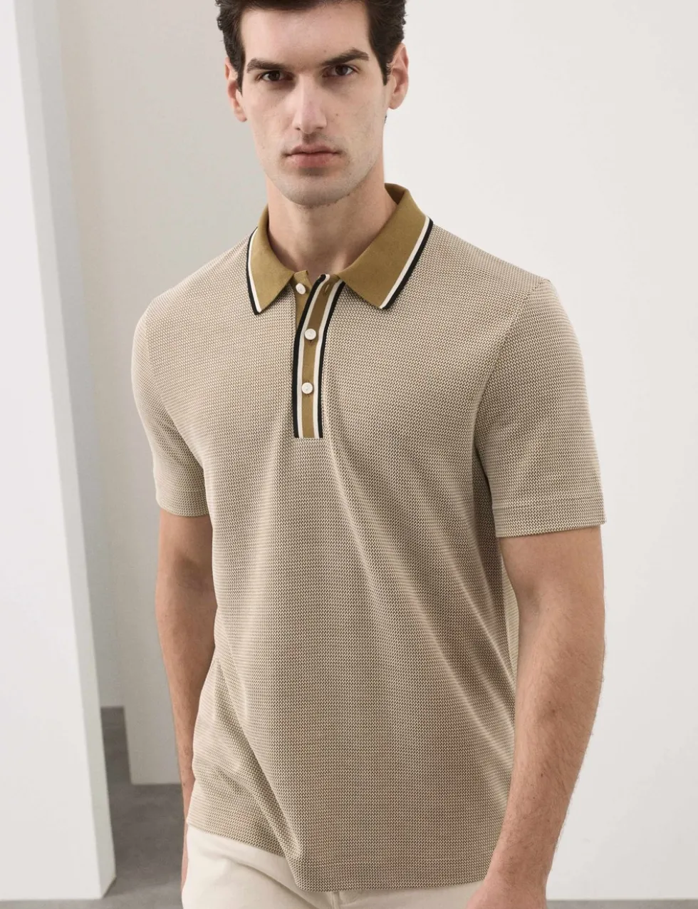 Modal Rich Tipped Soft Polo Shirt