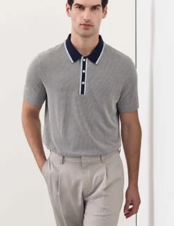 Modal Rich Tipped Soft Polo Shirt