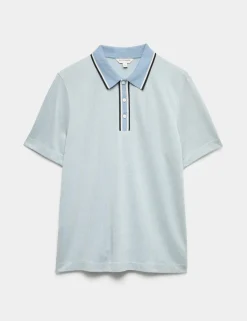 Modal Rich Tipped Soft Polo Shirt